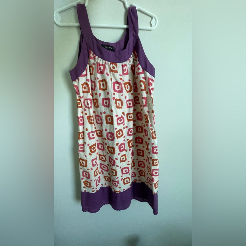 TOCCA Girls Print Sleeveless Cotton Dress Size 8